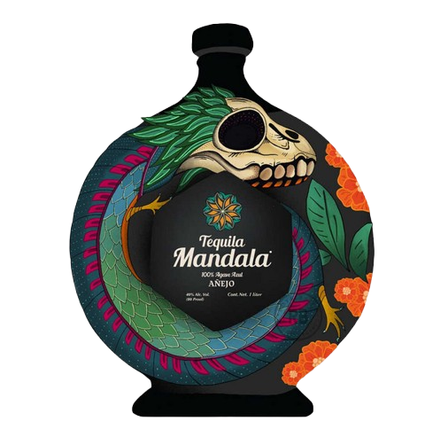 Tequila Mandala Dia De Los Muertos Anejo Limited Edition El Alebrije 1 L