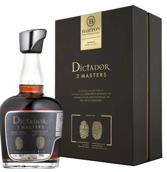Dictador 2 Masters Barton Straight Rye Cask Finish 36 Year Columbian Aged Rum