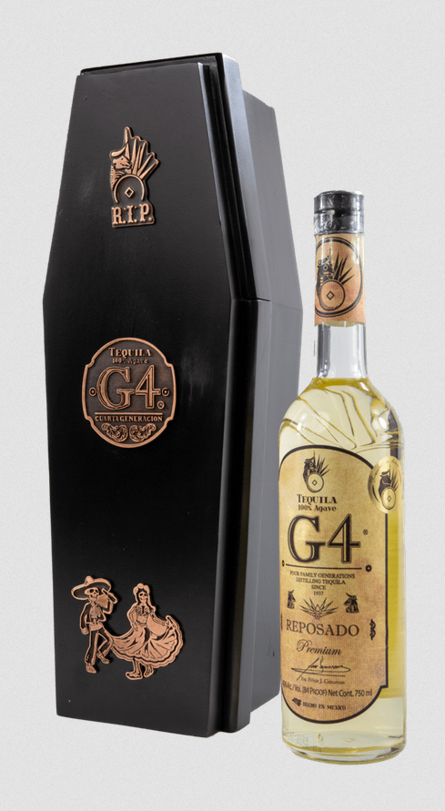 G4 Reposado De Madera Tequila Dia De Muertos 750 ml