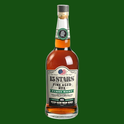 15 Stars First West Straight Rye Whiskey 750 ml