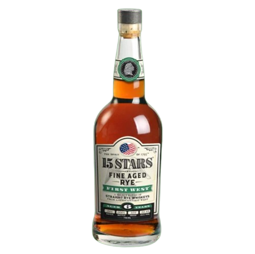 15 Stars First West Straight Rye Whiskey 750 ml